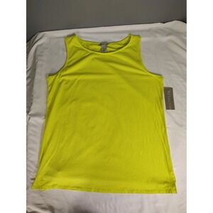 Multiples‎ Missy Essentials Neon Yellow Tank Top XL M20101TM Summer 2020